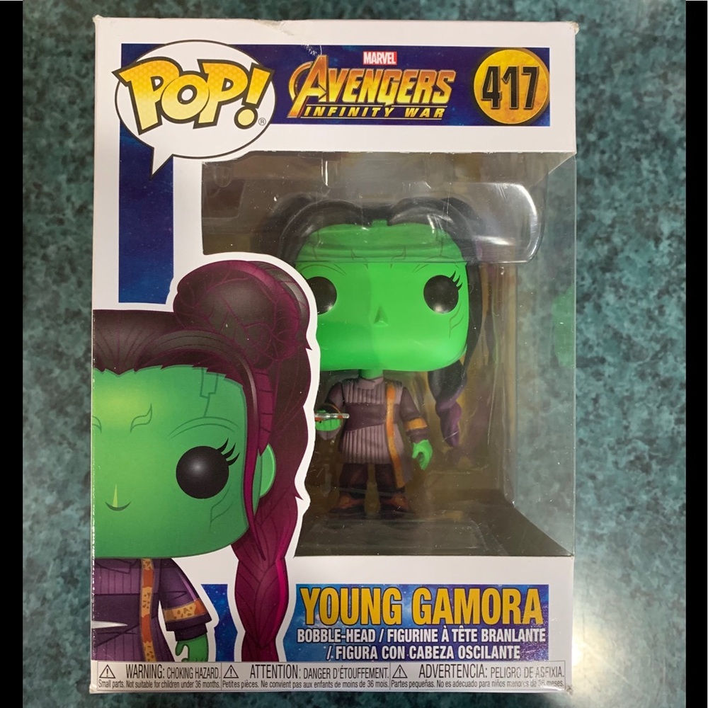 Funko pop Marvel infinity war young gamora